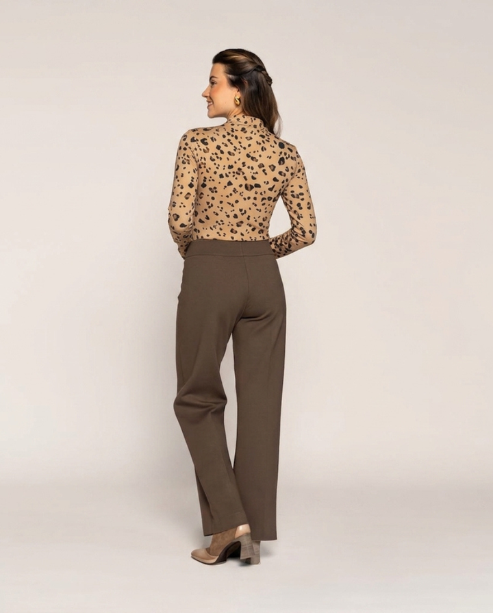 Body Animal Print Ajustado Moka Ludovica