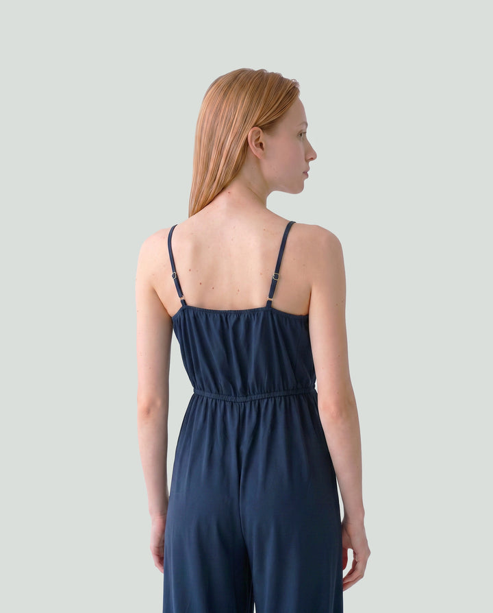 Enterito Mujer Isabella Escote Recto Negro Ludovica