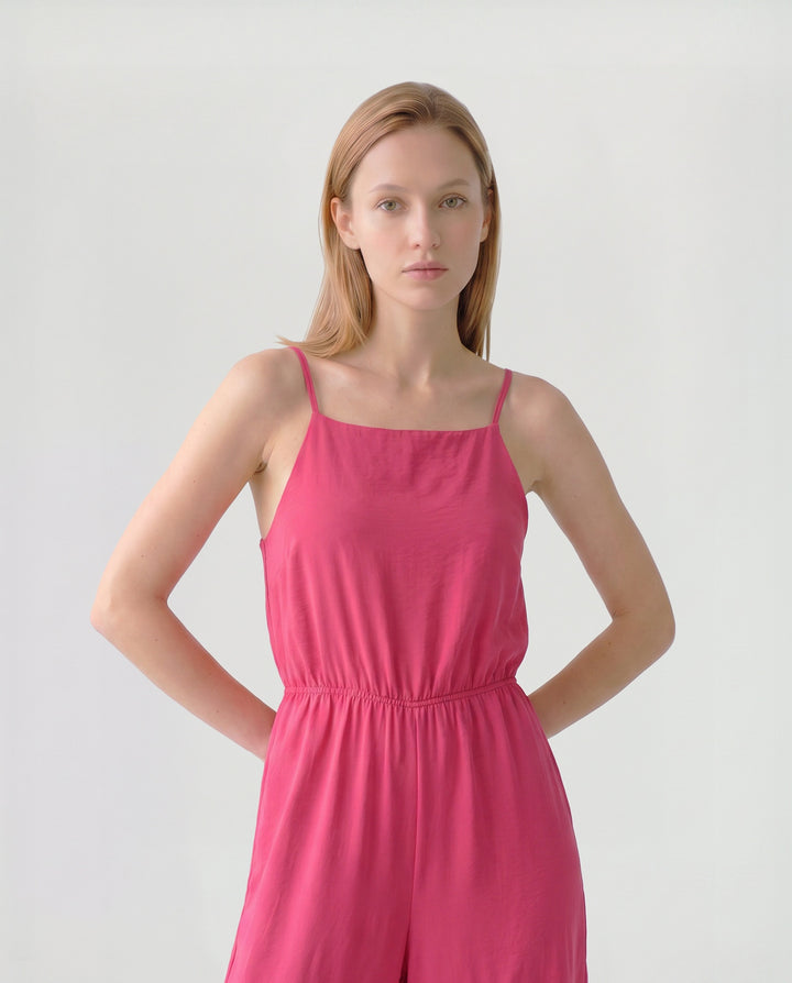 Enterito Mujer Isabella Escote Recto Rojo Ludovica