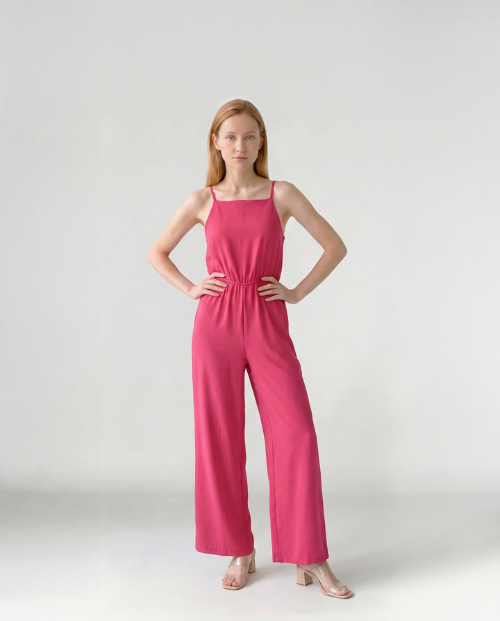 Enterito Mujer Isabella Escote Recto Rojo Ludovica