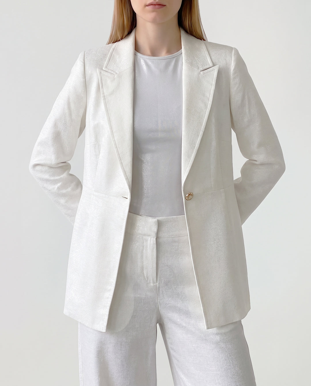 Chaqueta Mujer Gianna Sastrera Blanco Ludovica