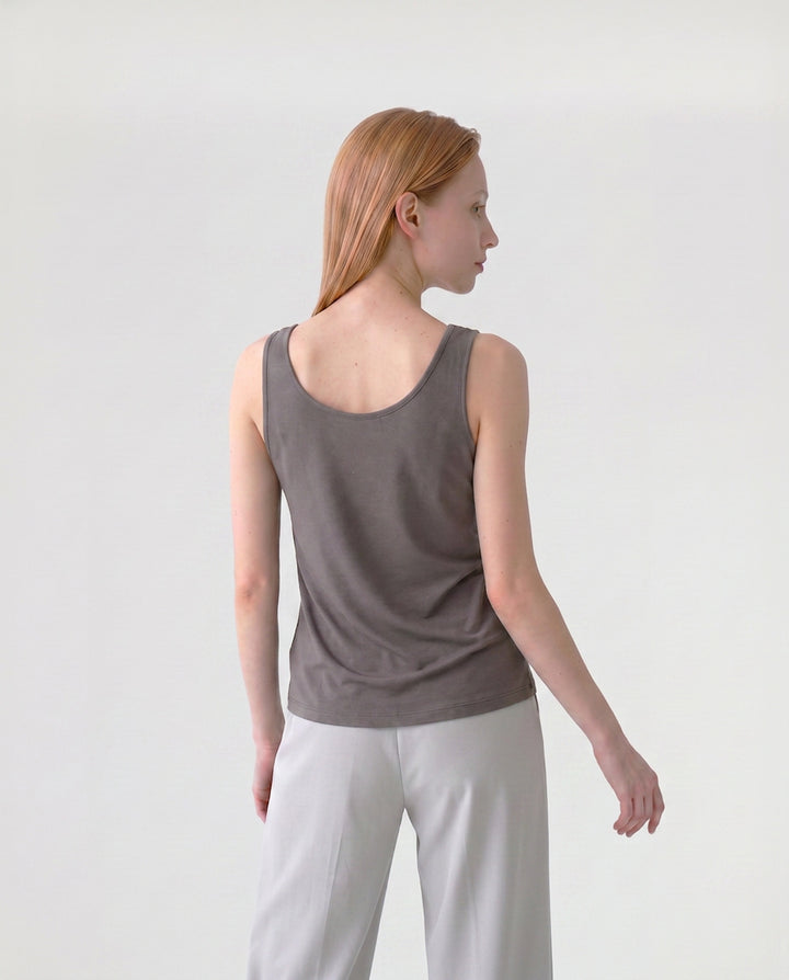 Polera Mujer Silvana Escote V Nutella Ludovica