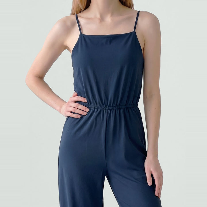 Enterito Mujer Isabella Escote Recto Negro Ludovica