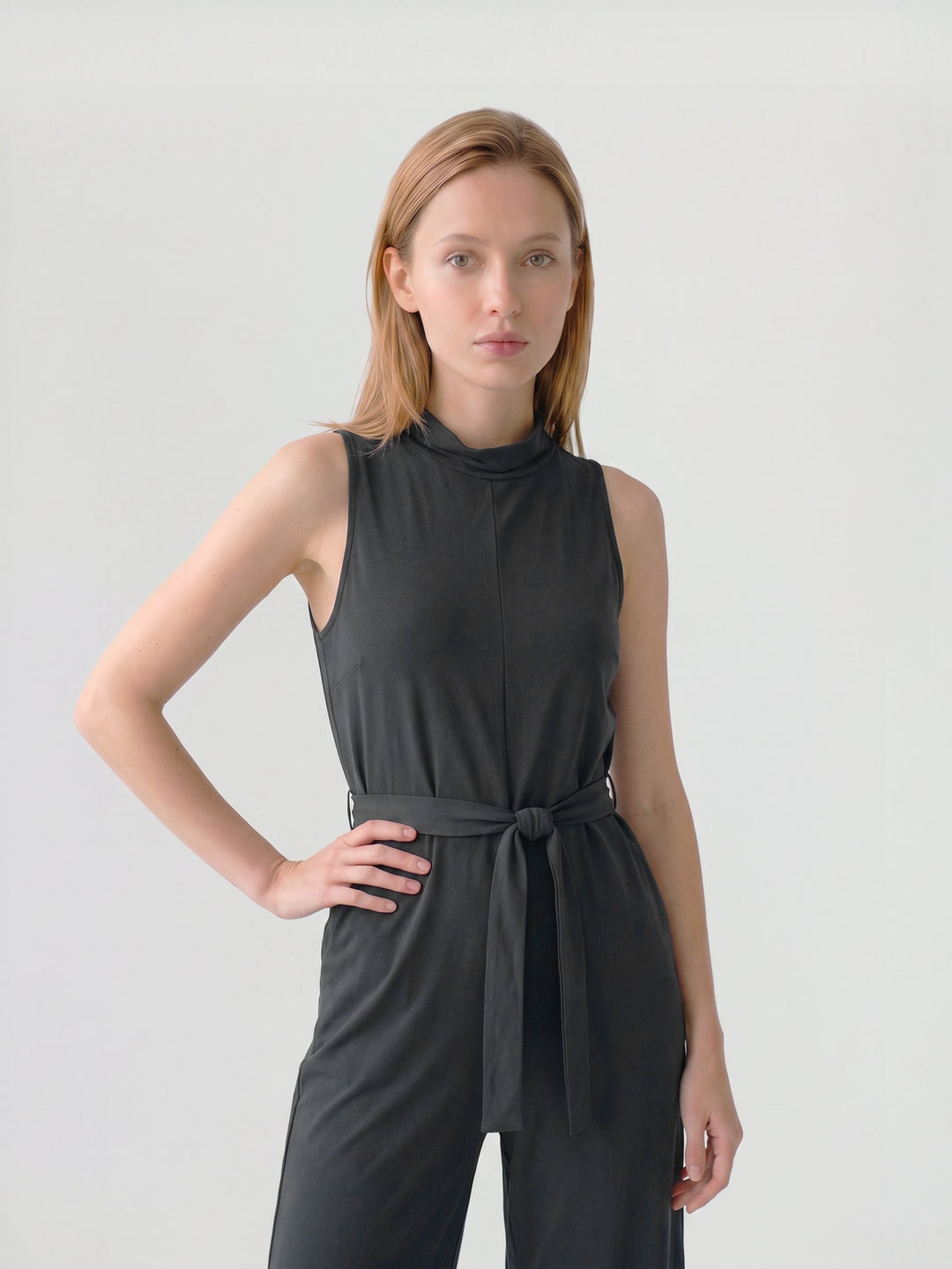 Enterito Mujer Martina Cuello Alto Negro Ludovica