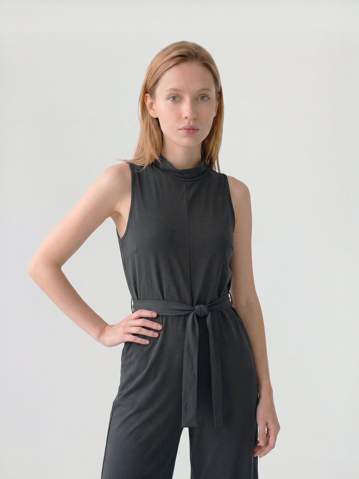 Enterito Mujer Martina Cuello Alto Negro Ludovica