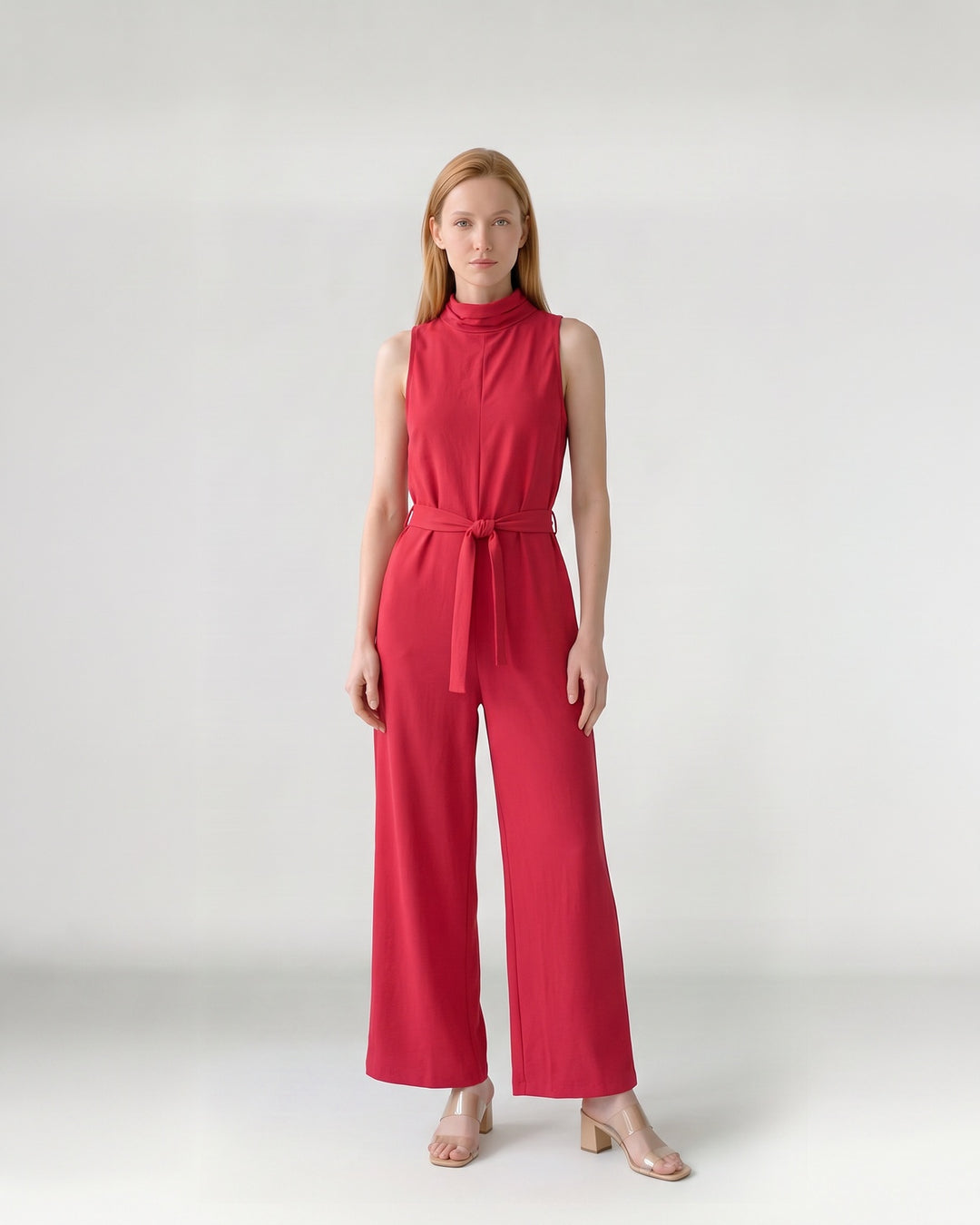 Enterito Mujer Martina Cuello Alto Rojo Ludovica