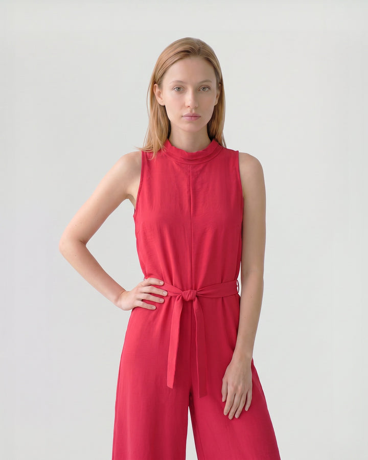 Enterito Mujer Martina Cuello Alto Rojo Ludovica