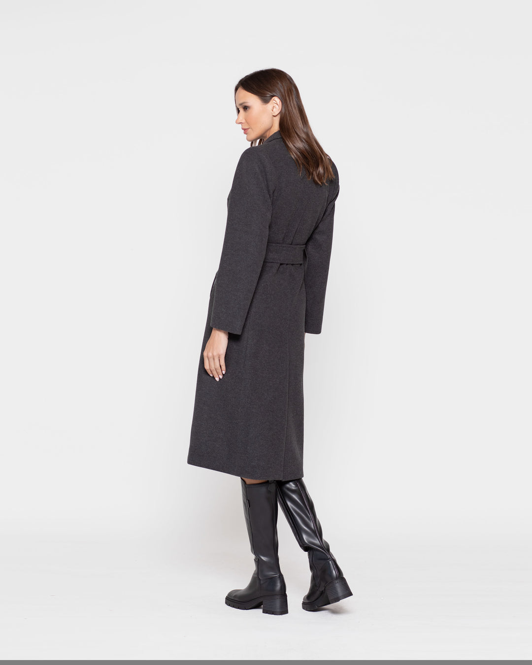 Abrigo Paño Comprar Abrigo Gris Abrigo Largo Cruzado Paño Gris