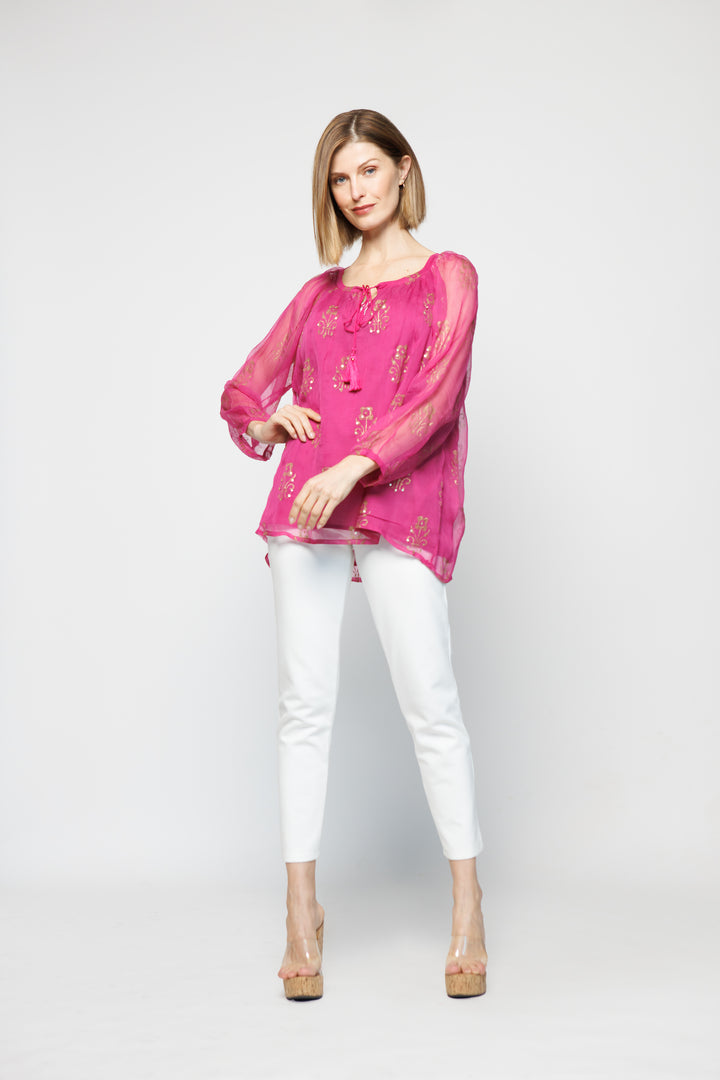 BLUSA JAZMÍN FUCSIA