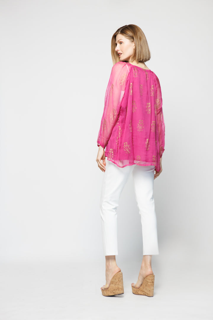 BLUSA JAZMÍN FUCSIA