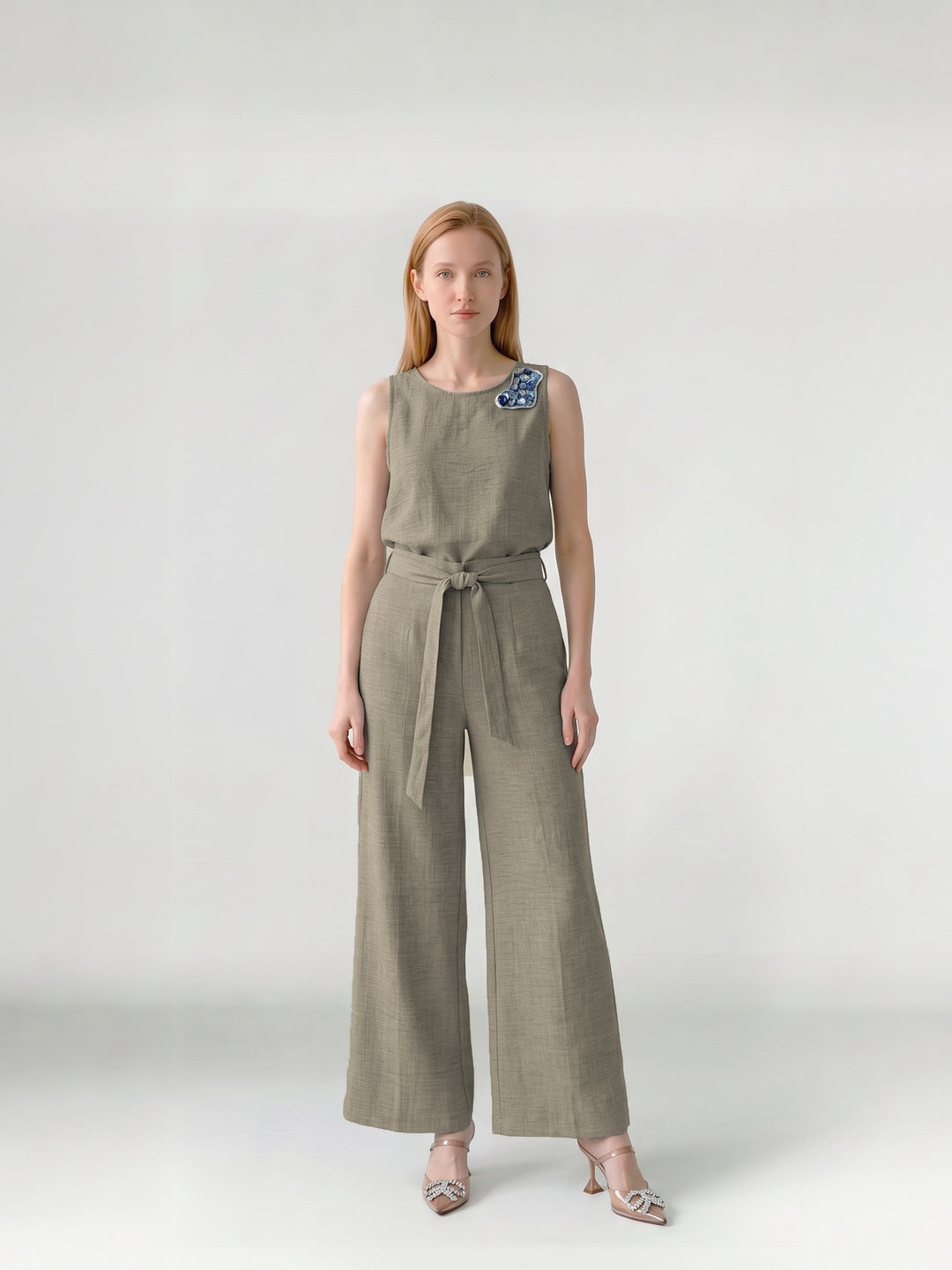 Blusa Mujer Emilia Aplicación Cobre Ludovica