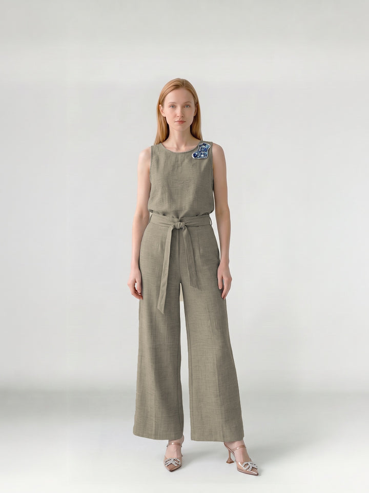 Blusa Mujer Emilia Aplicación Cobre Ludovica