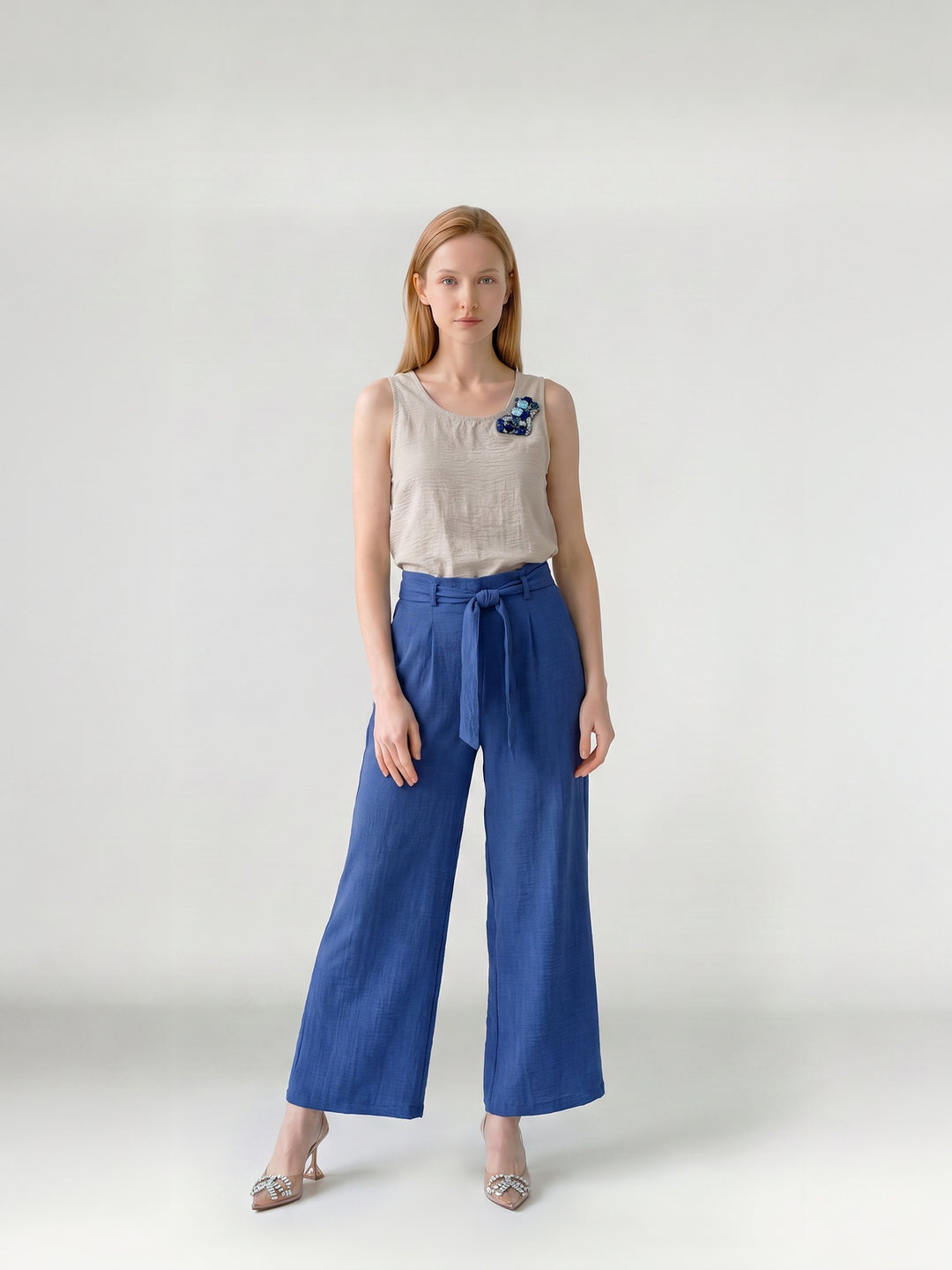 Blusa Mujer Emilia Aplicación Sand Ludovica