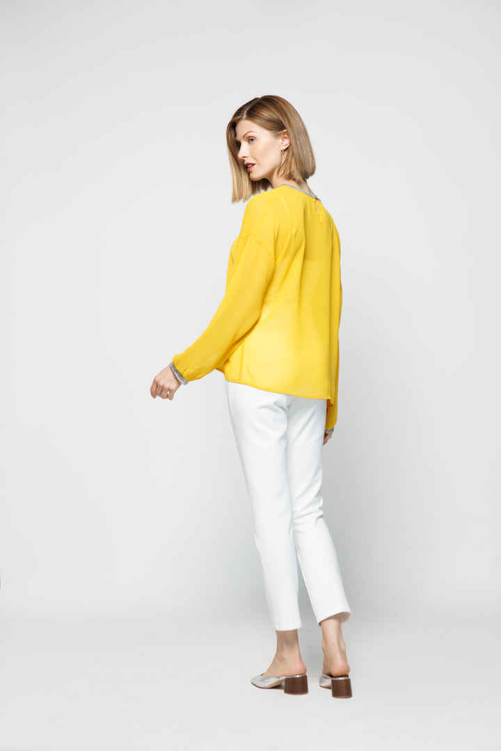 BLUSA ORQUÍDEA AMARILLO