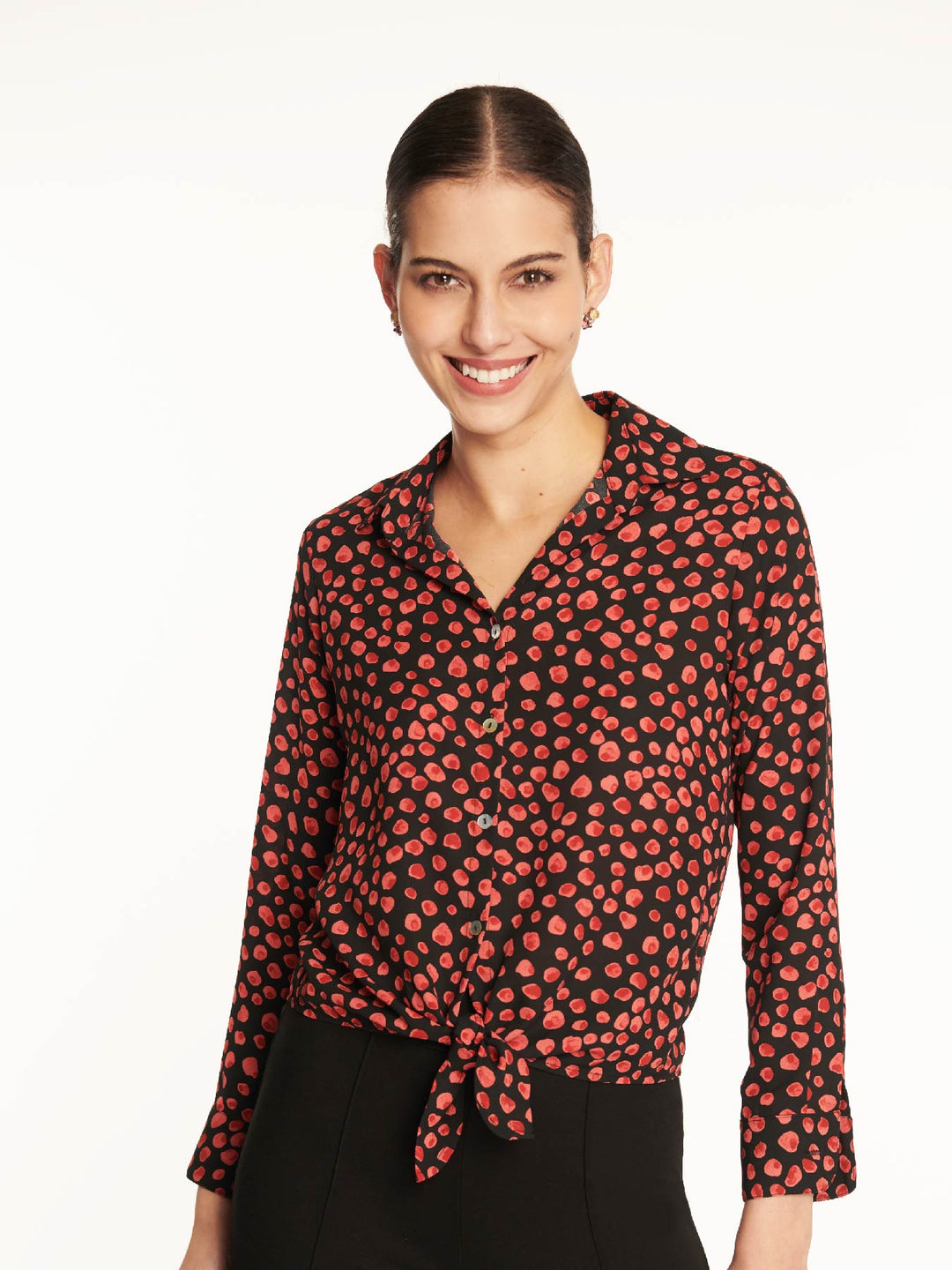 Blusa Azucena Negro Ludovica