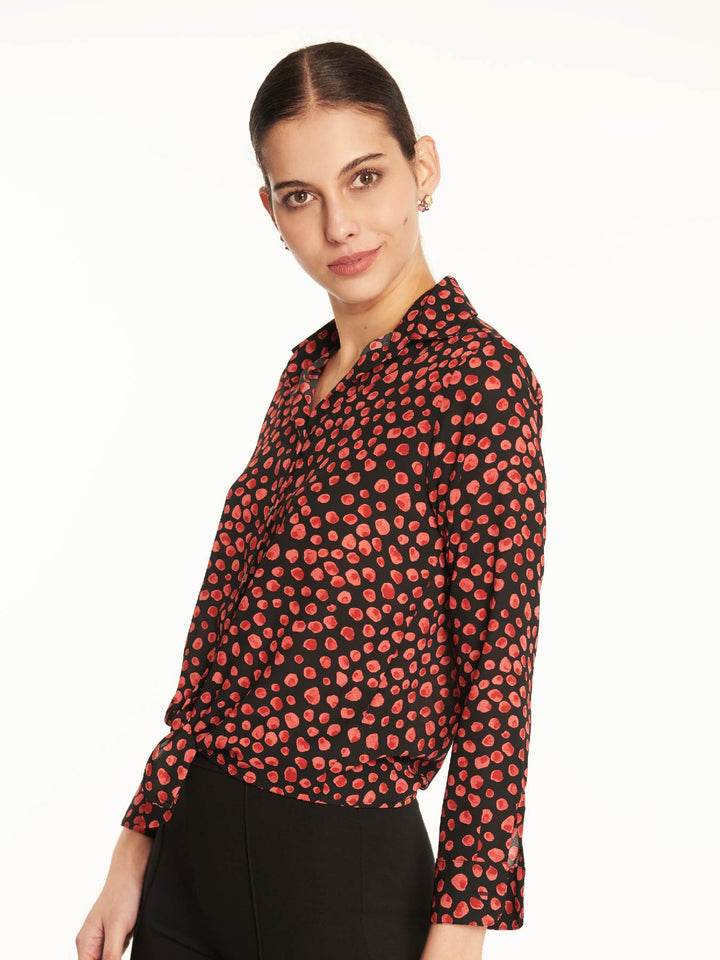 Blusa Azucena Negro Ludovica