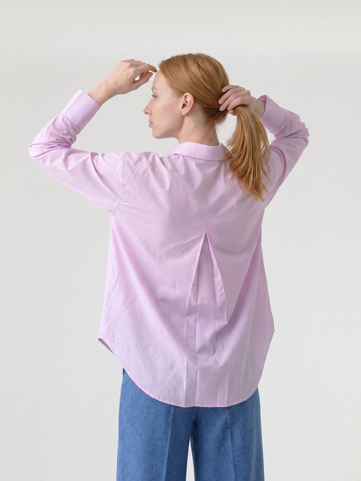 Blusa Mujer Elisa Satinada Rosa Ludovica