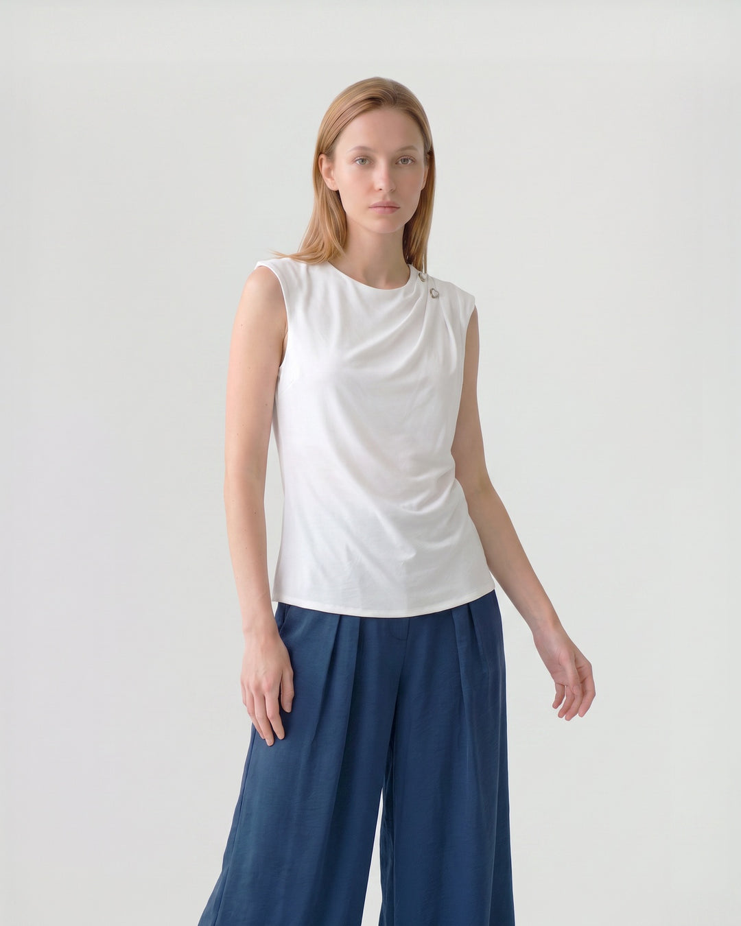 Blusa Mujer Alma Bordada Blanco Ludovica