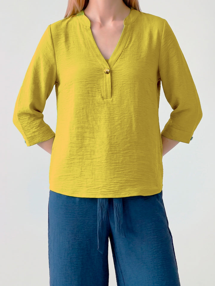 Blusa Mujer Teresa Manga Globo Pistacho Ludovica