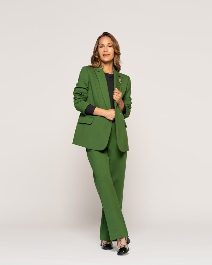 Blazer Mujer Melisa Verde Manga larga Ludovica