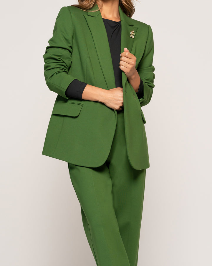 Blazer Mujer Melisa Verde Manga larga Ludovica