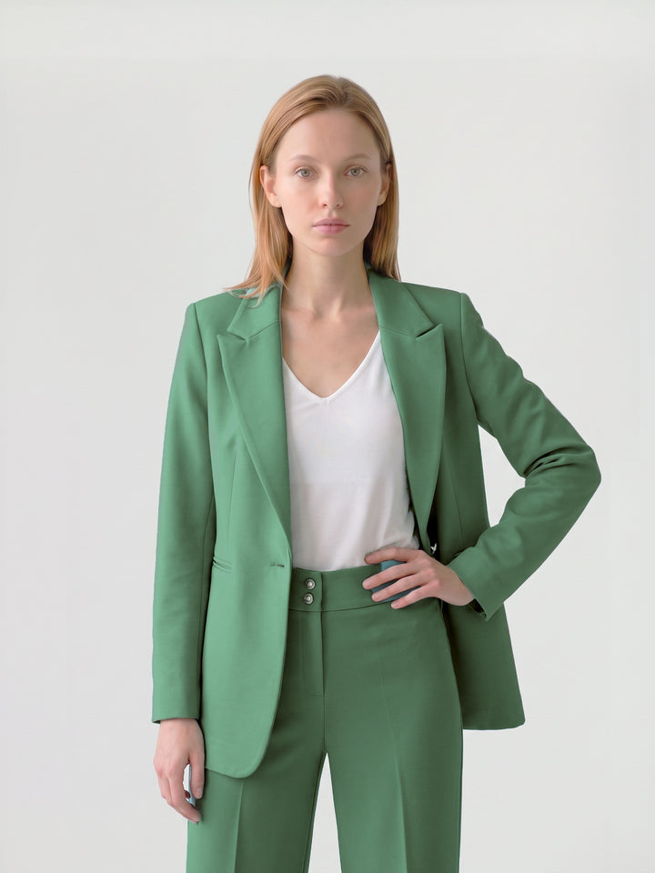 Chaqueta Mujer María Entallada Verde Ludovica