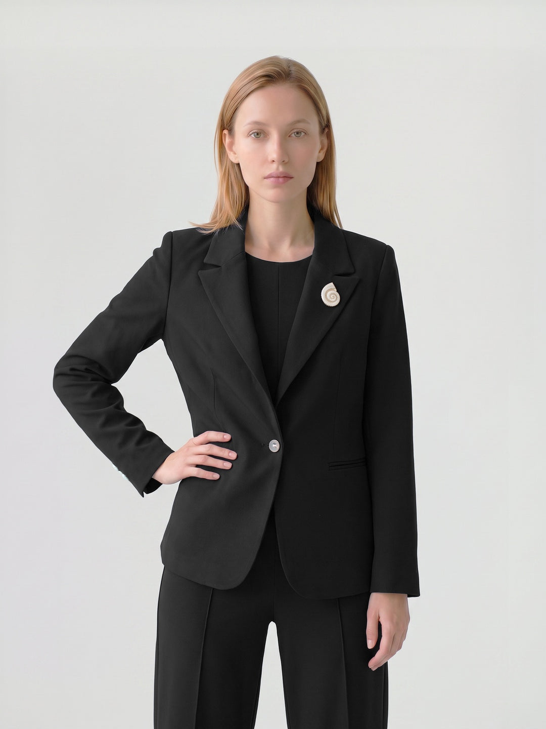Chaqueta Mujer Antonella Sastrera Negro Ludovica