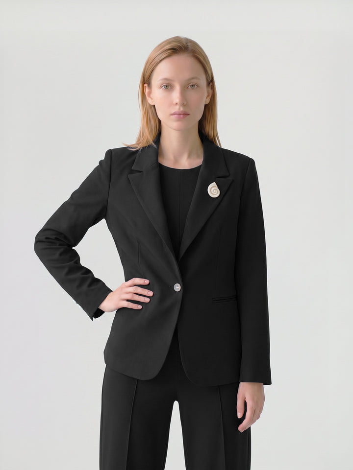 Chaqueta Mujer Antonella Sastrera Negro Ludovica