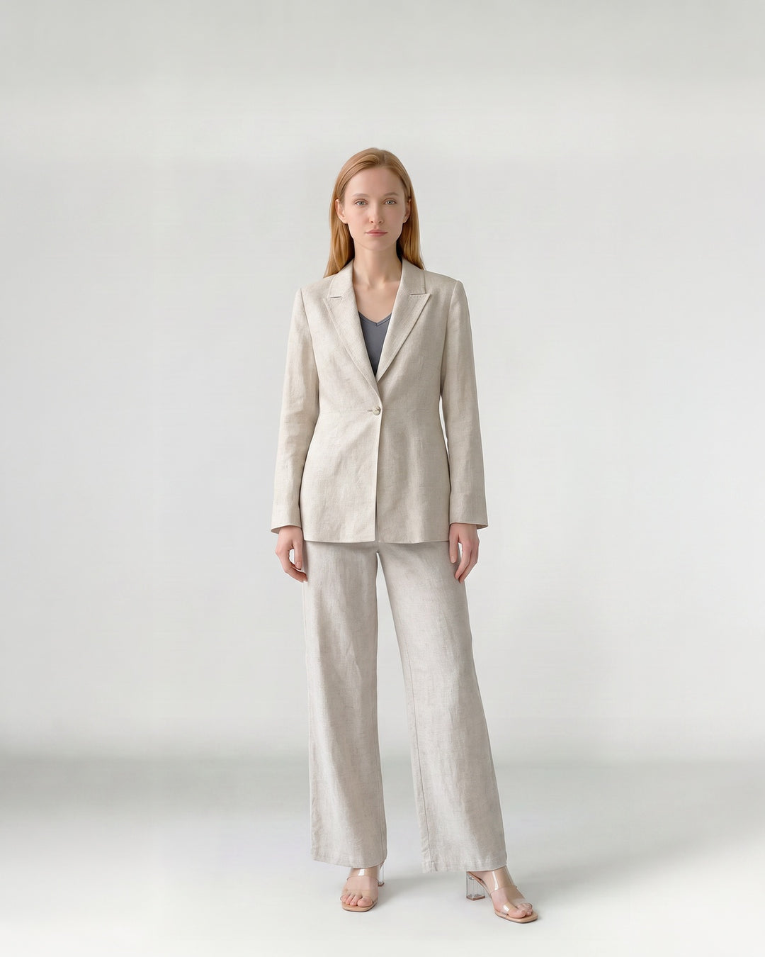 Chaqueta Mujer Francesca Sastrera Natural Ludovica