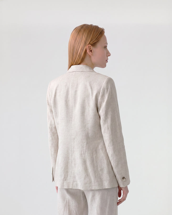 Chaqueta Mujer Francesca Sastrera Natural Ludovica