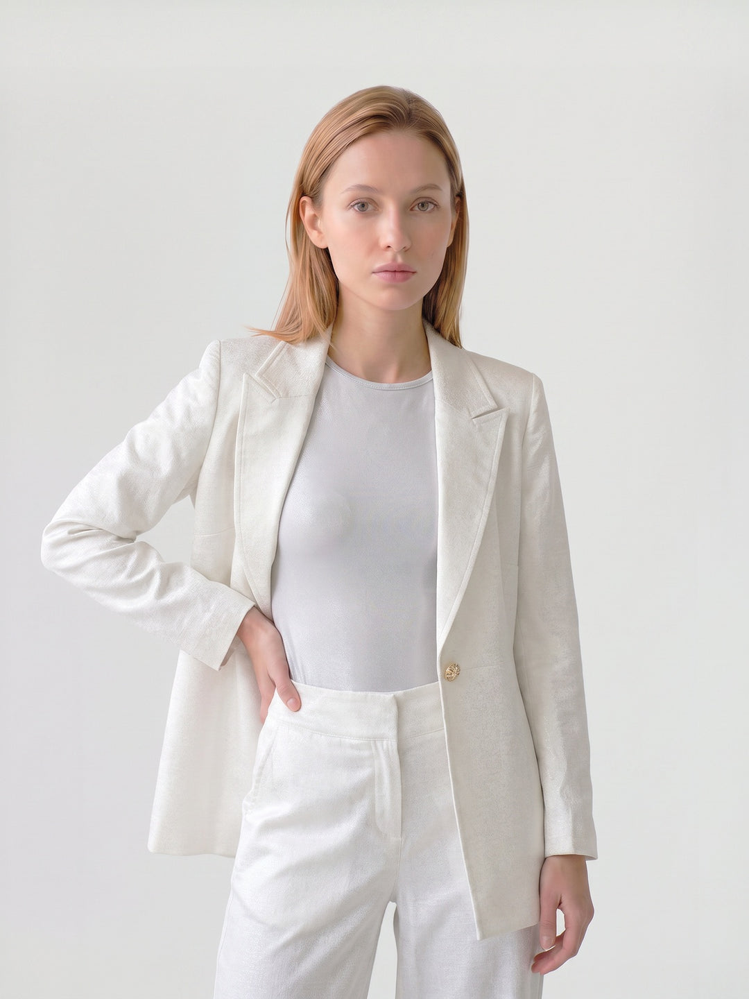Chaqueta Mujer Gianna Sastrera Blanco Ludovica