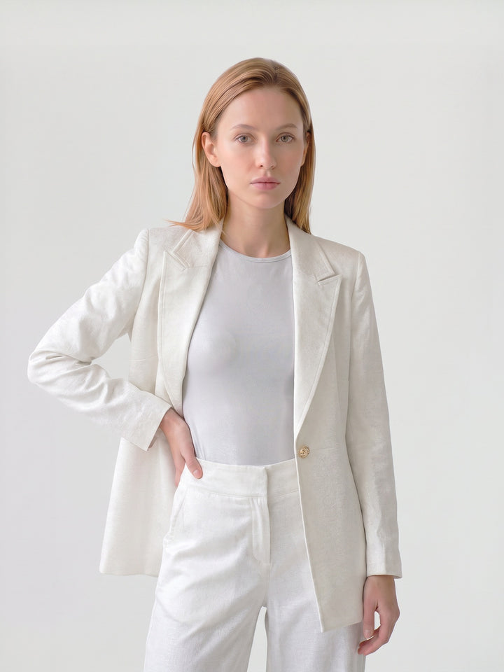 Chaqueta Mujer Gianna Sastrera Blanco Ludovica
