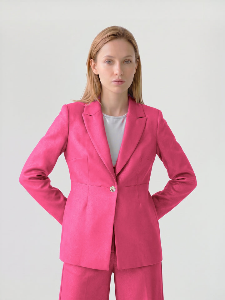 Chaqueta Mujer Chiara Sastrera Fucsia Ludovica