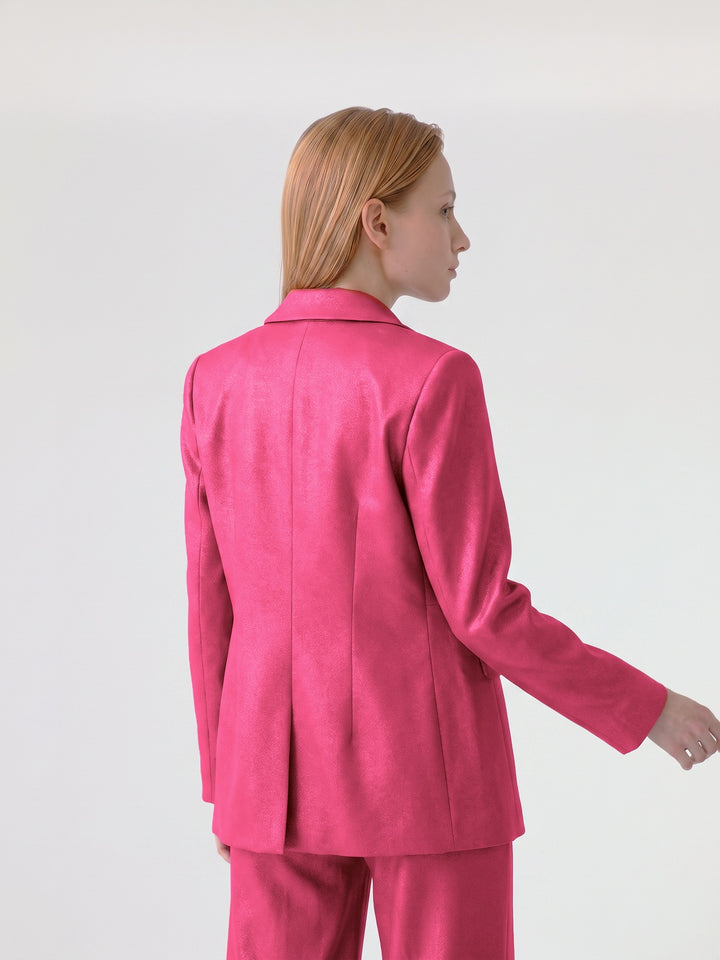 Chaqueta Mujer Chiara Sastrera Fucsia Ludovica