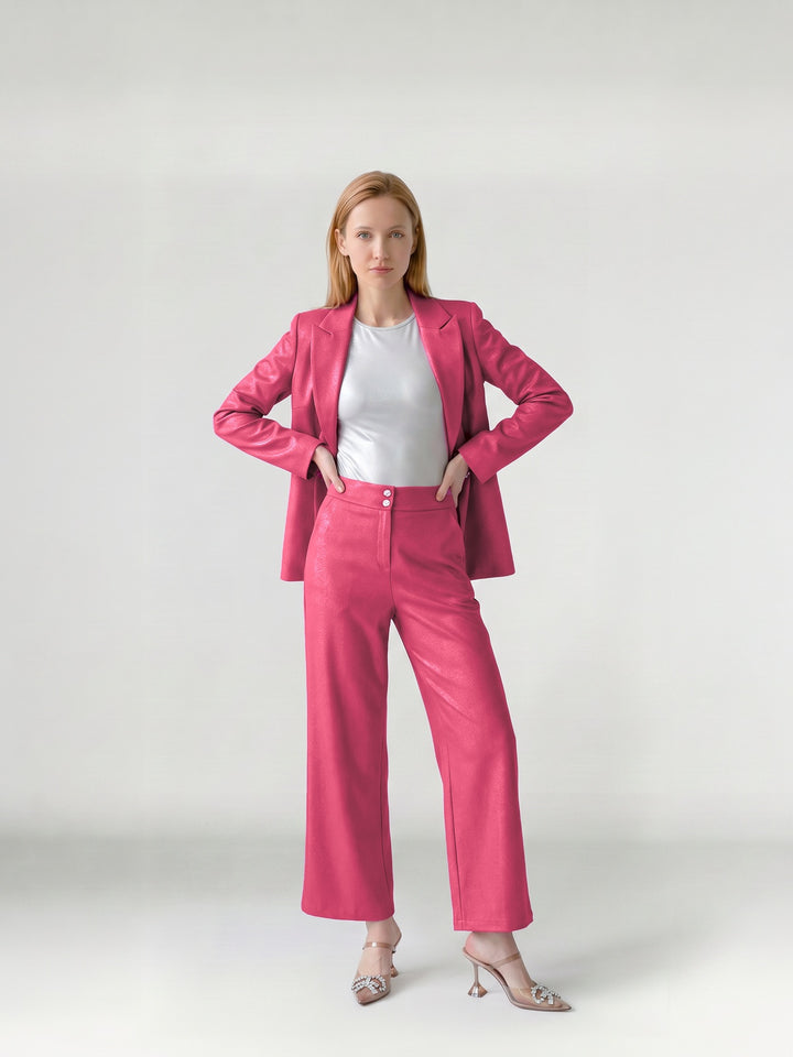Chaqueta Mujer Chiara Sastrera Fucsia Ludovica