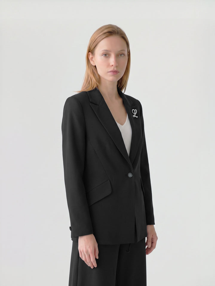 Chaqueta Mujer Giovanna Entallada Negro Ludovica