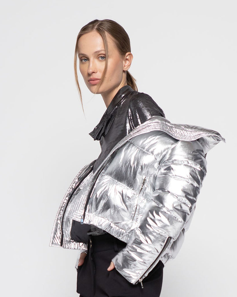 Parka Mujer Fresia Plateado Ludovica