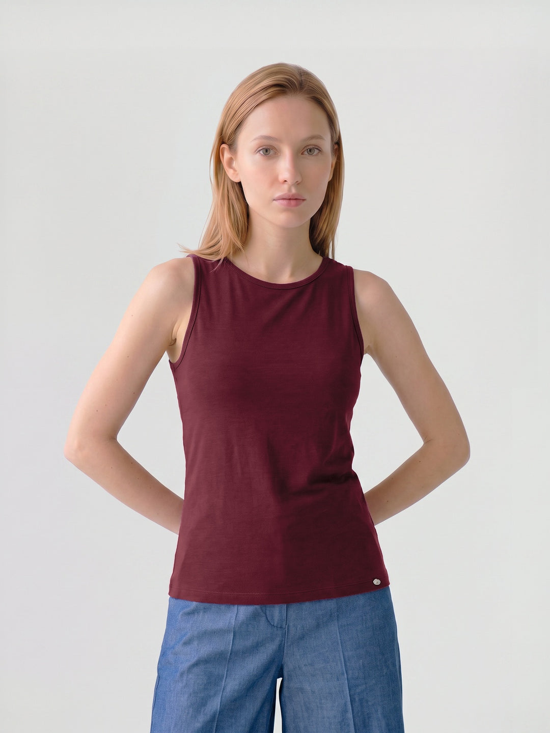 Polera Mujer Giuliana Animal Print Guinda Ludovica