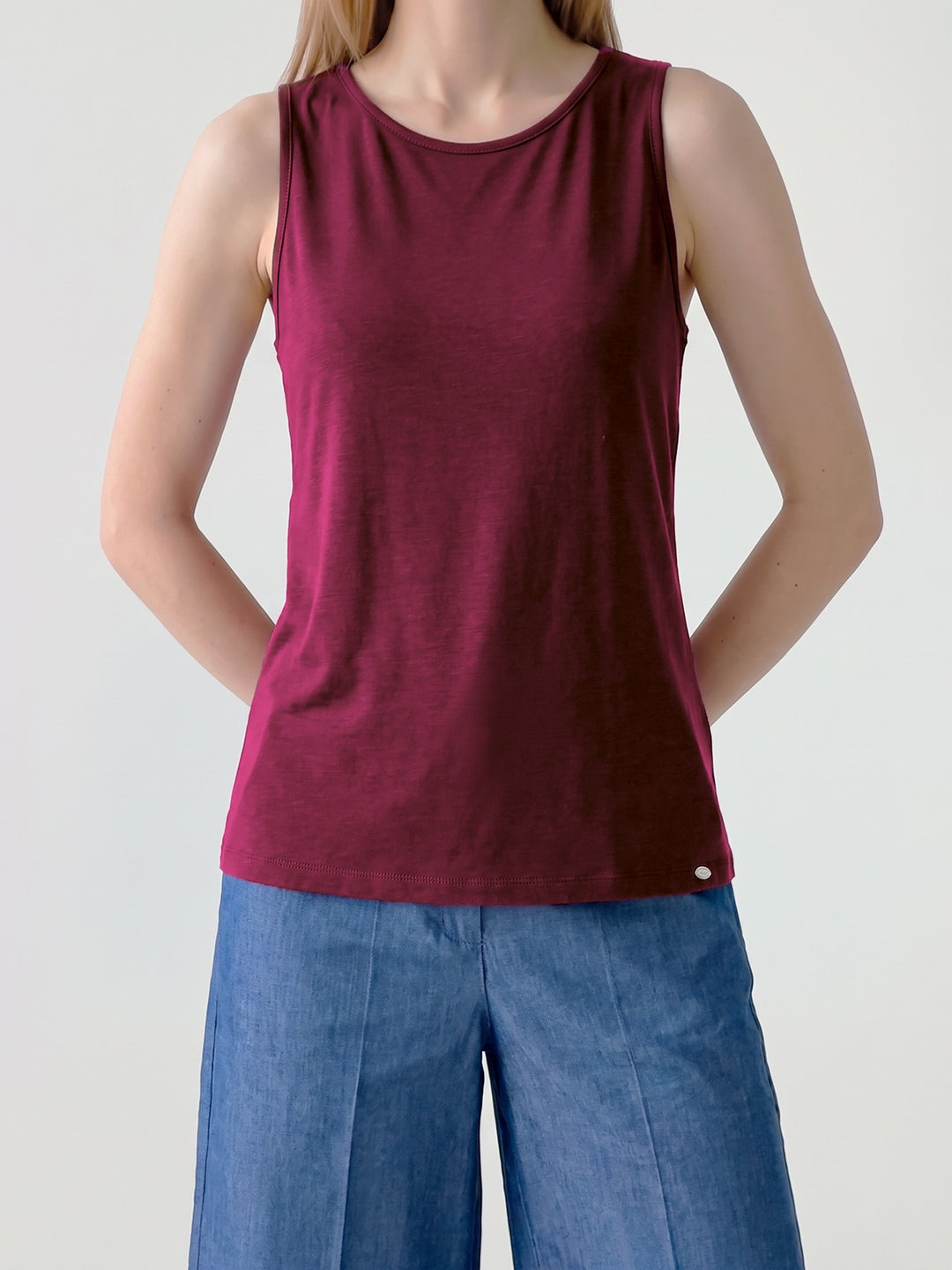 Polera Mujer Giuliana Animal Print Guinda Ludovica