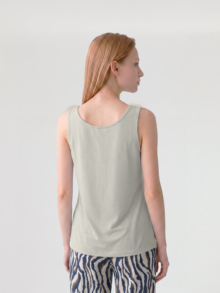 Polera Mujer Silvana Escote V Sand Ludovica