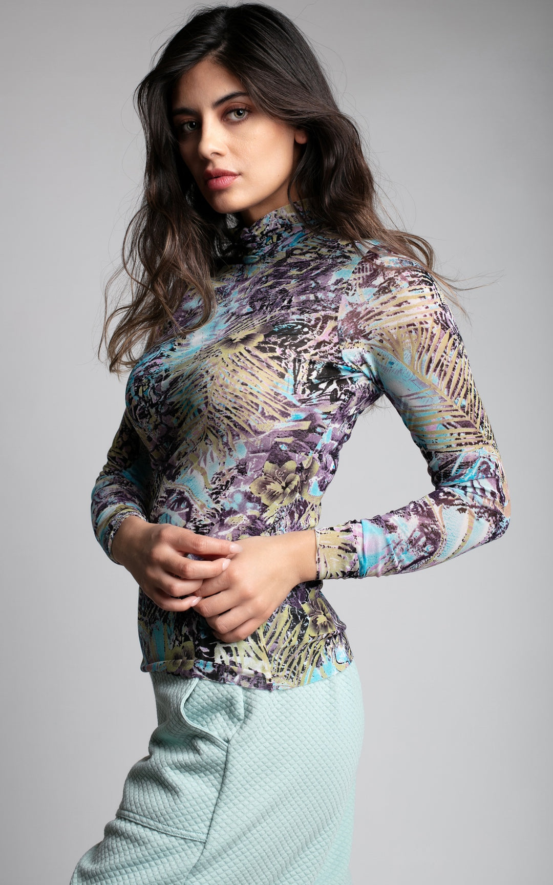 Polera Alcea Estampado