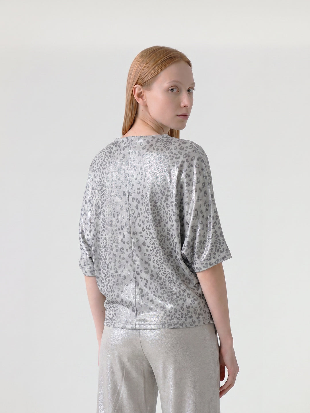 Polera Mujer Sabrina Animal Print Dorado Ludovica