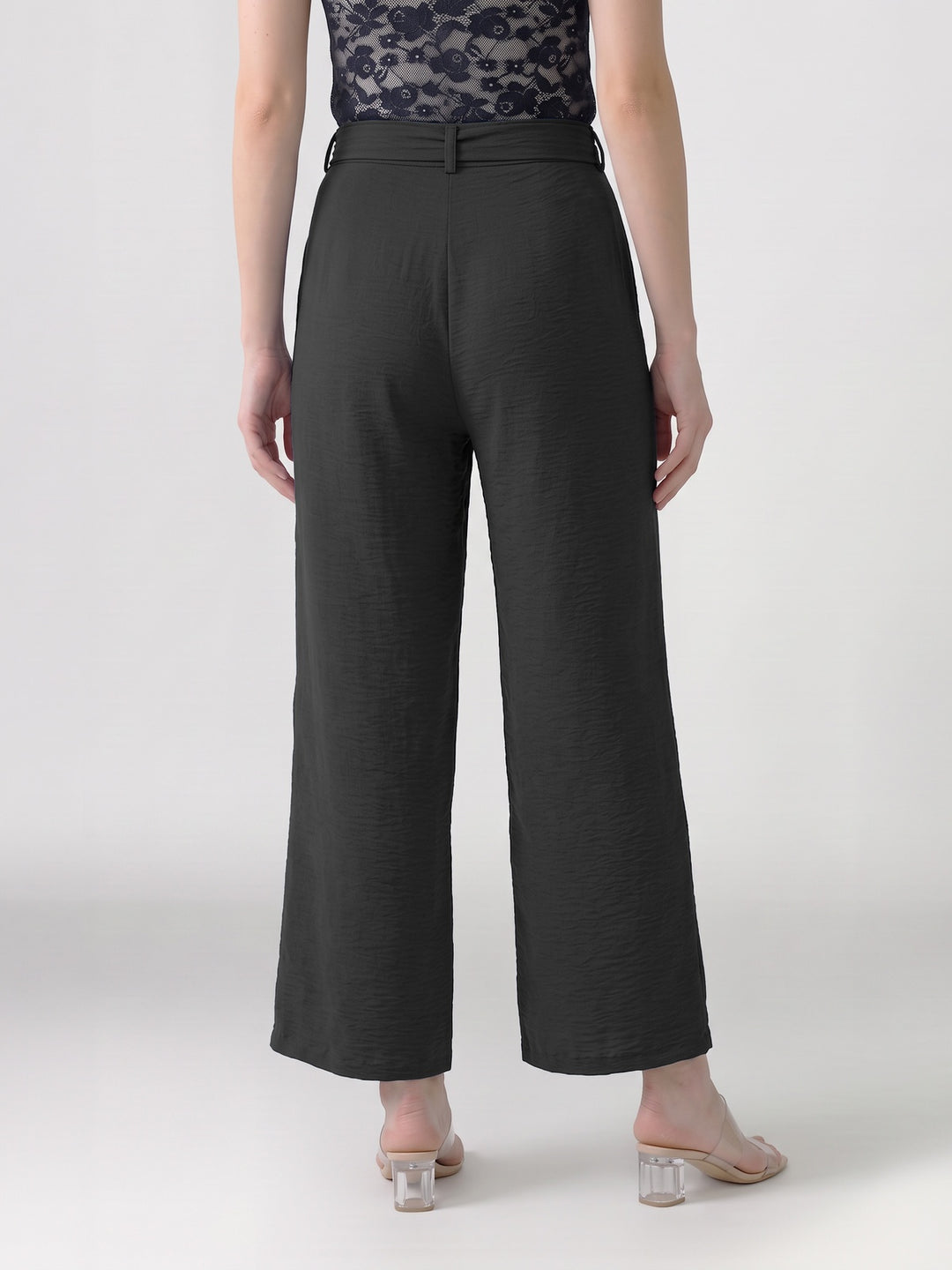 Pantalón Mujer Catalina con Lazo Negro Ludovica