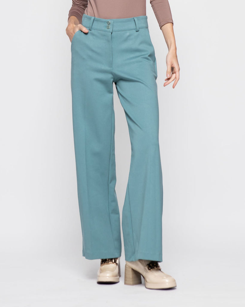 Pantalon Mujer Aleli Verde Menta Ludovica