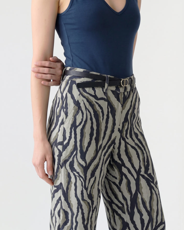 Pantalón Mujer Francisca Animal Print Verde Ludovica