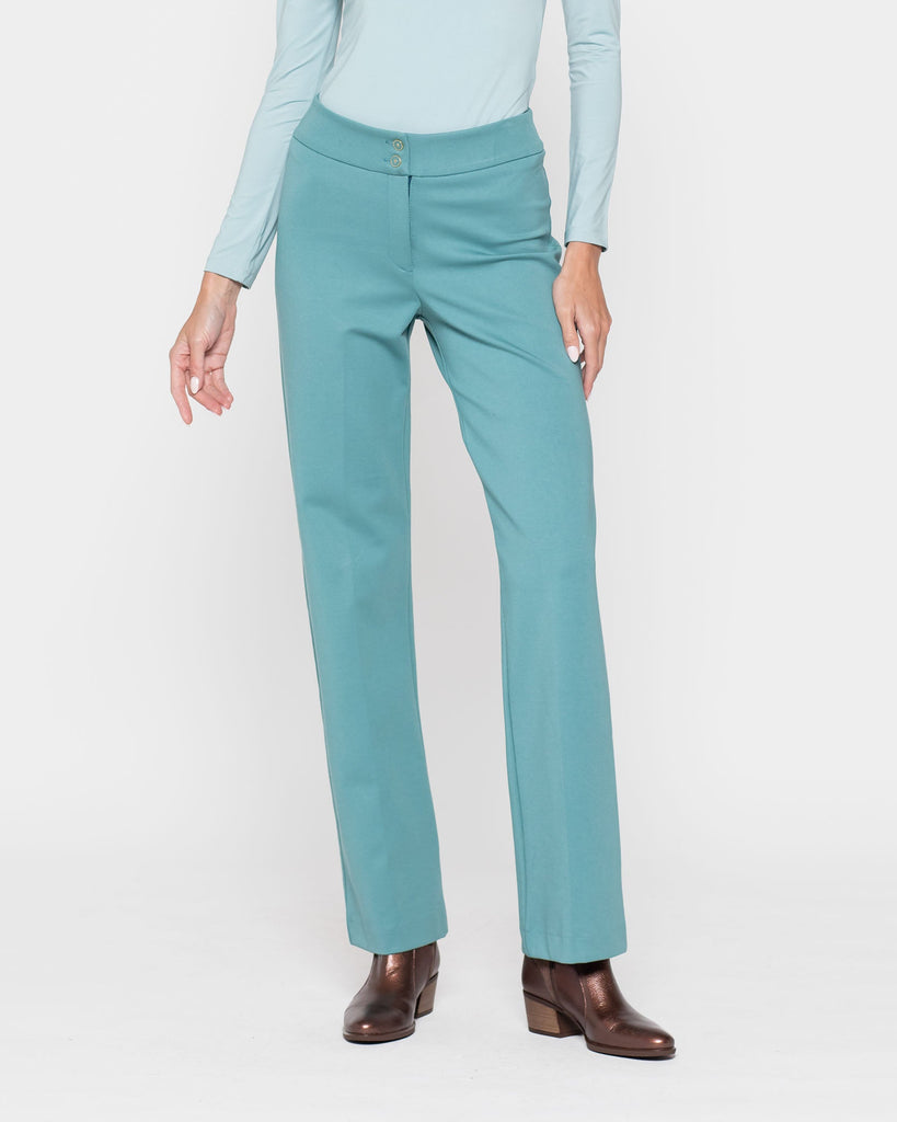 Pantalon Mujer Azucena Verde Menta Ludovica