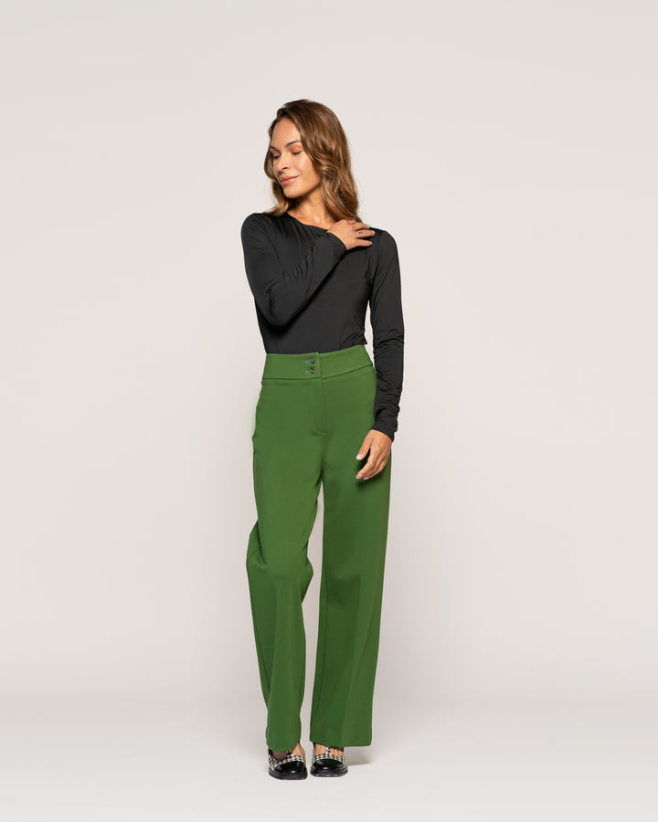 Pantalón Mujer Eulalia Verde Ludovica