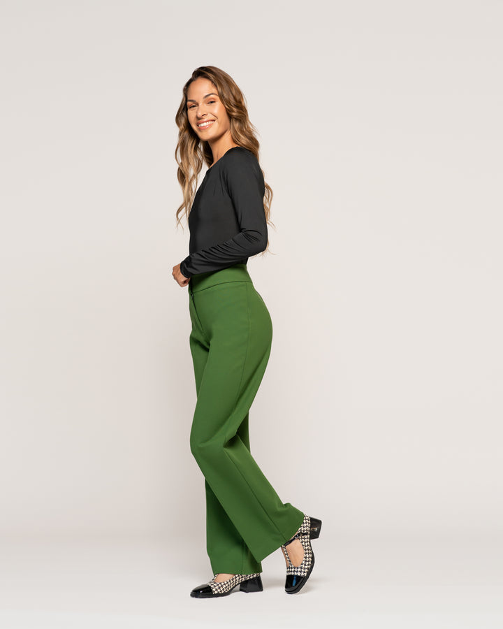 Pantalón Mujer Eulalia Verde Ludovica