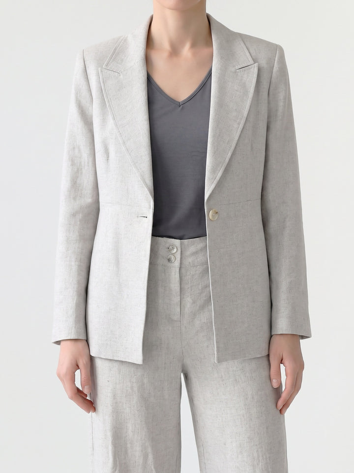 Pantalón Mujer Isidora Pierna Ancha Natural Ludovica