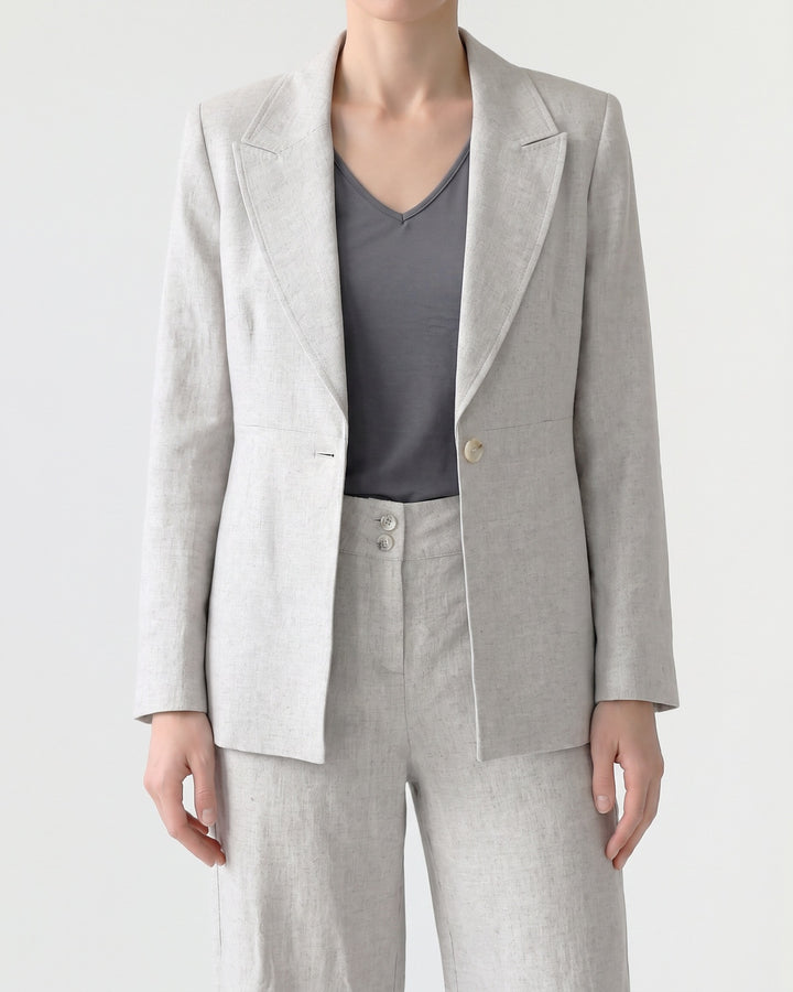 Pantalón Mujer Isidora Pierna Ancha Natural Ludovica